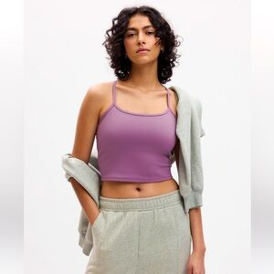 Gap Power Racerback Brami Tank Crop Top, Purple, NEW